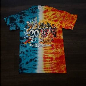 Walt Disney World Heros vs Villans Fantasia T Shirt Small Graphic Tie Dye 2013